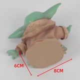 Star Wars The Mandalorian The Child Baby Yoda Action Figure Collection Toy Resin Star Wars Accessories Prop