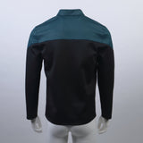 Star Trek Admiral Jean-Luc Picard Blue Uniform Male Cosplay Costume