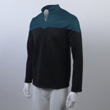 Star Trek Admiral Jean-Luc Picard Blue Uniform Male Cosplay Costume