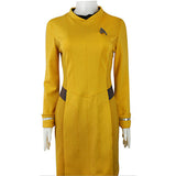 Star Trek Dress Star Trek Beyond Cosplay Costume Star Trek Yellow Uniform Adult Women Halloween Badge