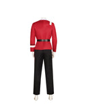 Star Trek Spock Uniform Set Long Sleeve Top Starfleet Cosplay Costumes for Men
