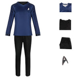 Star Trek: Strange New Worlds Spock Uniforms Long Sleeve Top Pants Set Starfleet Cosplay Costumes for Men