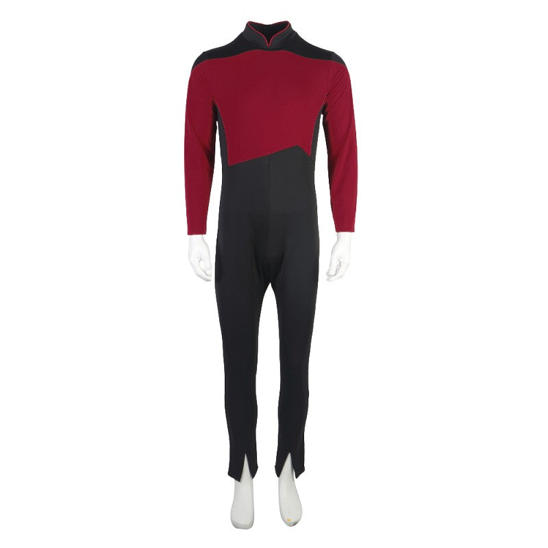 The Next Generation Picard Red Jumpsuit Cosplay Costume