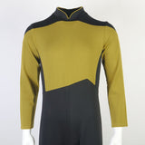 Star Trek The Next Generation Picard Yellow Jumpsuit Cosplay Costume