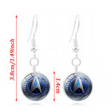 Star Trek Theme Necklace Bracelet Earring Set Holiday Gifts Jewelry Accessories