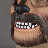 Star Wars Chewbacca Chewie Cosplay Latex Mask Mouth Move Halloween Props