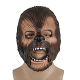 Star Wars Chewbacca Chewie Cosplay Latex Mask Mouth Move Halloween Props