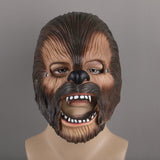 Star Wars Chewbacca Chewie Cosplay Latex Mask Mouth Move Halloween Props