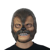 Star Wars Chewbacca Chewie Cosplay Latex Mask Mouth Move Halloween Props