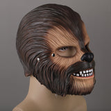 Star Wars Chewbacca Chewie Cosplay Latex Mask Mouth Move Halloween Props