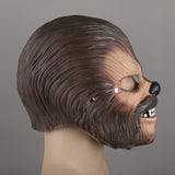 Star Wars Chewbacca Chewie Cosplay Latex Mask Mouth Move Halloween Props