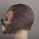 Star Wars Chewbacca Chewie Cosplay Latex Mask Mouth Move Halloween Props