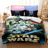 Star Wars Cosplay Bedding Set Duvet Cover Halloween Bed Sheets