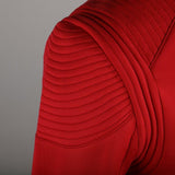 Star Trek Discovery Season 2 Starfleet Commander Female Red Dresses Pin Set - bfjcosplayer