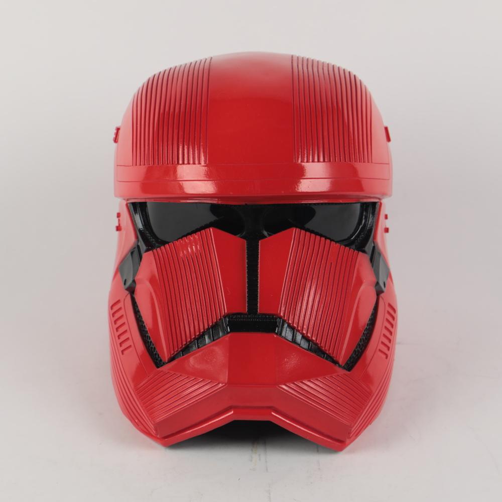New Star Wars 9 The Rise of Skywalker Sith Trooper Red mask Cosplay Halloween latex  Helmets Prop - bfjcosplayer