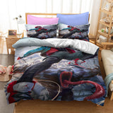 Superhero SpiderMan Cosplay Bedding Set Duvet Cover Halloween Bed Sheets