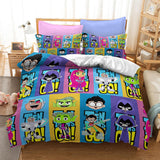 Teen Titans Go Cosplay Bedding Set Duvet Cover Halloween Bed Sheets