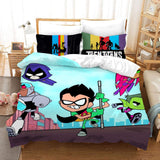 Teen Titans Go Cosplay Bedding Set Duvet Cover Halloween Bed Sheets