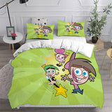 The Fairly OddParents Bedding Sets Bed Quilt Cover Pillow Case Halloween Cosplay Comforter Sets