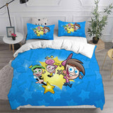 The Fairly OddParents Bedding Sets Bed Quilt Cover Pillow Case Halloween Cosplay Comforter Sets