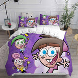 The Fairly OddParents Bedding Sets Bed Quilt Cover Pillow Case Halloween Cosplay Comforter Sets