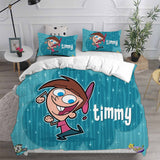 The Fairly OddParents Bedding Sets Bed Quilt Cover Pillow Case Halloween Cosplay Comforter Sets