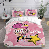 The Fairly OddParents Bedding Sets Bed Quilt Cover Pillow Case Halloween Cosplay Comforter Sets