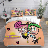 The Fairly OddParents Bedding Sets Bed Quilt Cover Pillow Case Halloween Cosplay Comforter Sets