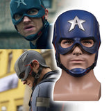 The Falcon and the Winter Soldier Captain America Cosplay Latex Helmet Halloween Props