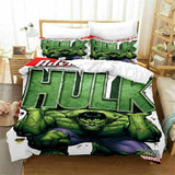 The Incredible Hulk Bruce Banner Cosplay Bedding Set Duvet Cover Halloween Sheets