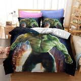 The Incredible Hulk Bruce Banner Cosplay Bedding Set Duvet Cover Halloween Sheets