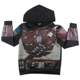 The Mandalorian Kids Cosplay Hoodie Halloween Costume