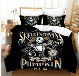The Nightmare Before Christmas Cosplay Bedding Set Duvet Cover Halloween Sheets