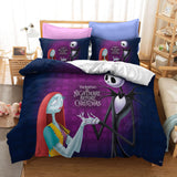 The Nightmare Before Christmas Cosplay Bedding Set Duvet Cover Halloween Sheets