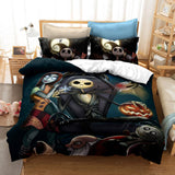 The Nightmare Before Christmas Cosplay Bedding Set Duvet Cover Halloween Sheets