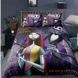 The Nightmare Before Christmas Cosplay Bedding Set Duvet Cover Halloween Sheets