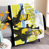 The Simpsons Cosplay Flannel Blanket Room Decoration Throw