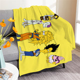 The Simpsons Cosplay Flannel Blanket Room Decoration Throw