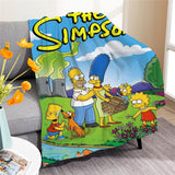 The Simpsons Throw Cosplay Flannel Blanket