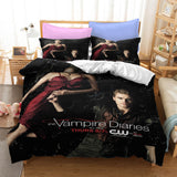 The Vampire Diaries Cosplay Bedding Duvet Cover Halloween Sheets Bed Set