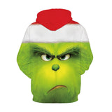 The Grinch hoodie Christmas Costume Halloween Cosplay Green Monkey 3D Digital Print Sweatshirt - bfjcosplayer