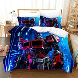 Transformers Optimus Prime Cosplay Bedding Set Duvet Cover Halloween Bed Sheets