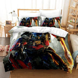 Transformers Optimus Prime Cosplay Bedding Set Duvet Cover Halloween Bed Sheets