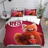 Turning Red Cosplay Bedding Sets Duvet Cover Halloween Comforter Sets