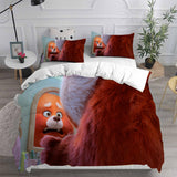 Turning Red Cosplay Bedding Sets Duvet Cover Halloween Comforter Sets