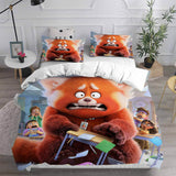 Turning Red Cosplay Bedding Sets Duvet Cover Halloween Comforter Sets