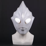 Ultraman Helmet Cosplay Latex LED Light Mask Halloween Prop