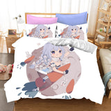 Usada Pekora Cosplay Bedding Set Duvet Cover Halloween Bed Sheets