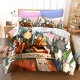 Hololive Usada Pekora Cosplay Bedding Set Duvet Cover Halloween Bed Sheets