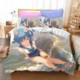 Hololive Usada Pekora Cosplay Bedding Set Duvet Cover Halloween Bed Sheets